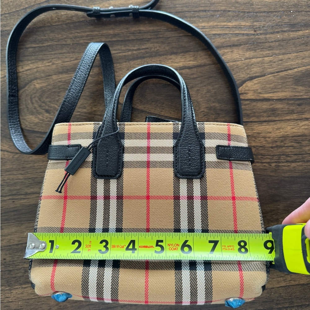 Burberry Mini Bag - Black, Tan, and Red Plaid - Picture 12 of 16